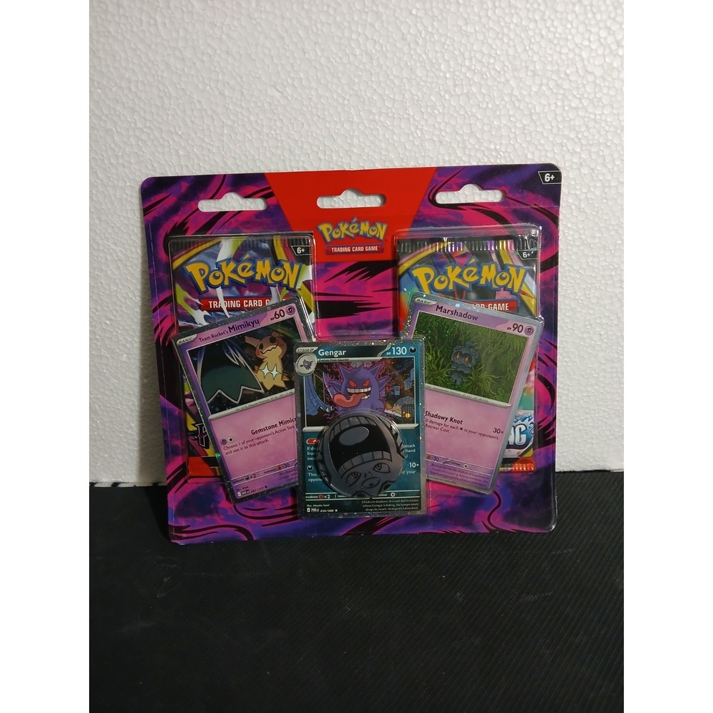 Pokémon TCG  2-Pack Enhanced Blister Gengar Marshadow Mimikyu New Sealed
